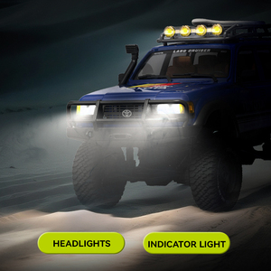 Classiques Land Cruiser LC80 1:12 échelle modèle RC voitures tout-terrain 2.4Ghz jouets télécommandés proportionnels complets avec cadeaux d'éclairage - Product Image 6