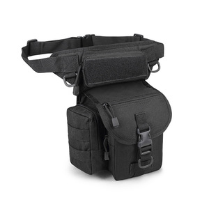 Sac de cuisse multifonctionnel pour homme, sac banane réglable, ceinture de cuisse réglable, idéal pour la randonnée, le sport, le cyclisme, en nylon imperméable, pour le camping - Product Image 3