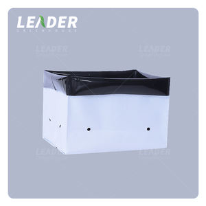 UV estabilizado huerto vivero invernadero agrícola 5 galones bolsa de cultivo cuadrado negro blanco PE suave bolsa de plantación de árboles frutales - Product Image 2