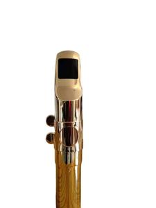 <span class=keywords><strong>Boquilla</strong></span> para Saxofón Barítono en Mi Bemol, Chapada en Oro, Marca Eastern Music, Modelo W2, con Tapa y Abrazadera, Repuesto para Saxofón - Product Image 4