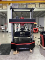 Machine de test de pression entièrement automatique pour couvercles d'égouts, testeur de compression hydraulique 1000 kN, équipement d'essai de charge de fissuration