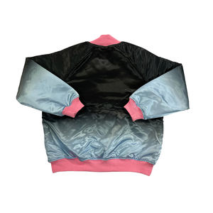 Deux tons lettre Varsity homme vestes broderie personnalisée Satin Bomber veste collège sororité Varsity veste pour homme - Product Image 6