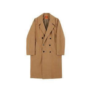 OEM all'ingrosso bottoni da uomo di colore puro stile coreano lungo <span class=keywords><strong>Trench</strong></span> cappotto di lana da uomo - Product Image 6