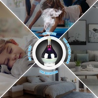 Cible coréenne Arômes Eau Parfum Rafraîchisseur d'air Machine Verre Aroma Diffuseur électrique Parfum enfichable Huile essentielle éclairée 3D