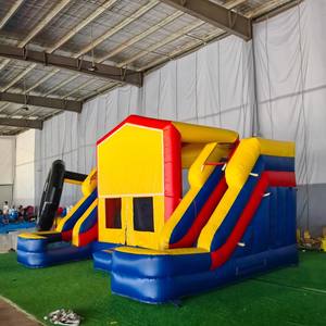 Brincolín Inflable Vibrante de Doble Tobogán Multicolor para Jardín, Brincolín Comercial de Grado Premium para Eventos, Brincolín Inflable para Fiestas Infantiles - Product Image 2