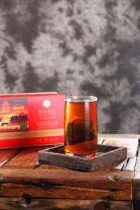 Populer 100g teh gelap Cina teh Gong Fu teh organik alami fermentasi terkompresi untuk hadiah kesehatan Yun Tian lukis 5-10 tahun buatan tangan - Product Image 6