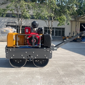 Nouveau rouleau compacteur vibratoire diesel autoporté avec moteur à double tambour et pompe – Composants essentiels inclus - Product Image 2