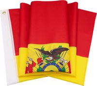 Drapeau national de la Bolivie imprimé 3x5 pieds en polyester 100% neuf en gros