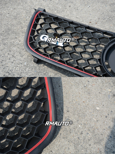 Grille de pare-chocs avant en fibre de carbone BORA, grille de course en nid d'abeille, kit carrosserie pour Volkswagen VW BORA GLI 2006-2008, accessoires de voiture - Product Image 4