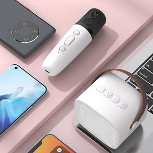 Machine de karaoké portable avec lumières LED, haut-parleur Bluetooth et micro pour fête, machine à chanter pour enfants et adultes, idée cadeau - Product Image 6