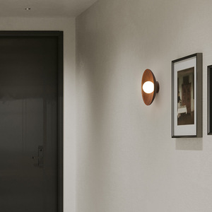 <span class=keywords><strong>2025</strong></span> thiết kế mới Nhật Bản óc chó UFO trần ánh sáng IP44 hành lang lối đi lịch thi đấu với cơ sở gỗ AC Nguồn điện - Product Image 4