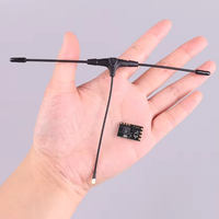 Récepteur Micro TBS Nano RX (SE) 915 MHz - Édition Antenne V2 avec Antenne T pour Drones FPV (Black Sheep)
