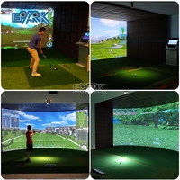 Simulateur de Golf à domicile, système de moniteur de lancement, simulateur de Golf d'intérieur à balançoire complète