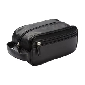 BSCI Factory Stylish Leather Dopp Kit Leather <b>Toiletry</b> <b>Bag</b> <b>for</b> <b>Men</b> - Product Image 3