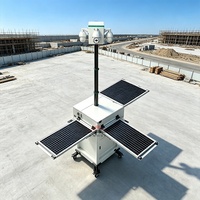 Solar Mobile Surveillance Tower Essential for Outdoor Security CE Certified Waterproof Dustproof