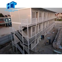 Maisons préfabriquées portables à bas prix à deux étages en kit 20 40 pieds Unités Grandes maisons préfabriquées en conteneurs avec escaliers