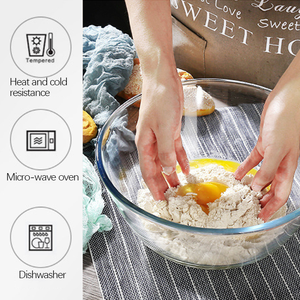 Youpin Aeofa — <span class=keywords><strong>bol</strong></span> en verre transparent résistant à la chaleur, pour salade, contenant en verre résistant à la chaleur, pour la maison - Product Image 2