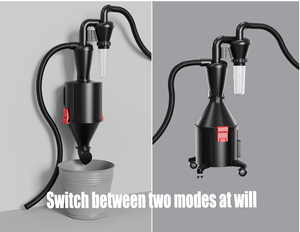 Aspirateur séparateur <span class=keywords><strong>cyclone</strong></span> multifonction 2-en-1 Modes muraux et à roues pour une utilisation flexible Dépoussiéreur <span class=keywords><strong>cyclone</strong></span> - Product Image 2
