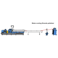 Machine d'extrusion de granulés de plastique (HDPE/ABS) pour le recyclage des boîtes de piles, extrudeuse bivis parallèle à sens unique