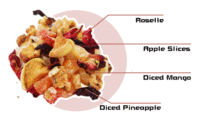 Thé mélangé aux fruits aromatisés à bas prix Thé aux fruits de litchi et de pastèque infusé à froid