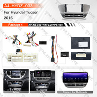 Nouvel arrivage : Cadre d'écran tactile Android pour autoradio HYUNDAI TUCSON 2015, montage central, écran GPS sans fil pour véhicule