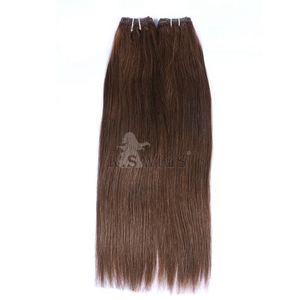 KSWIG OEM usine Double noyer 100% Remy Extensions de cheveux humains Nature trame de cheveux humains cheveux raides - Product Image 6