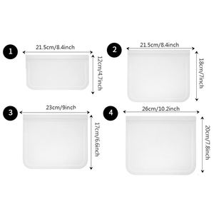 Ensemble de sacs de stockage d'aliments de cuisine étanches et polyvalents au design moderne style compressé PEVA réutilisable directement en usine - Product Image 6