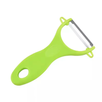 Offre Spéciale multifonctionnel en acier inoxydable en plastique outil de cuisine poignée confortable coupe de fruits carotte pomme éplucheur couteau