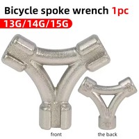 Clé à rayons de vélo professionnelle 3-en-1, compatible avec les embouts 13G 14G 15G, en acier au carbone robuste, pour l'ajustement des rayons de roue VTT