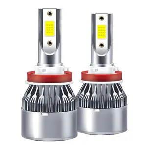 Goedkoopste Cob Auto Koplamp Op Markt Oem Originele Fabrikant H1 H4 H7 H11 9005 9004 9006 C6 Led Koplamp