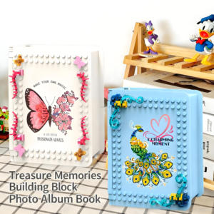 Bloques <span class=keywords><strong>de</strong></span> construcción <span class=keywords><strong>de</strong></span> ramo <span class=keywords><strong>de</strong></span> flores eternas DIY, álbum <span class=keywords><strong>de</strong></span> fotos creativo, marco <span class=keywords><strong>de</strong></span> <span class=keywords><strong>libro</strong></span>, edificios modernos hechos a mano para niños, educativos - Product Image 5