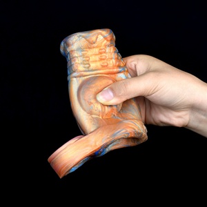 NNSX Large Size 4.7cm Penis Sleeve Fantasy Open-ended Knot Sheath With Anti-drop <b>Ring</b> Silicone Sex Toys <b>for</b> <b>Men</b> Cock Enlargement - Product Image 2