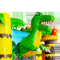 Vente en gros de châteaux gonflables en PVC de haute qualité Delilai, châteaux de parc à thème dinosaures, châteaux gonflables combinés, mini-parc de trampolines commercial