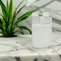 Vente en gros de bouteilles de chambre de dosage à double col en plastique PE personnalisées de 100ml 250ml 1000ml