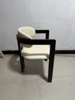 Tables et chaises de négociation en bois de chêne massif au design moderne, avec pieds en acier inoxydable, pour usage domestique et hôtelier, panneau en contreplaqué