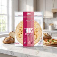 Commandes personnalisées acceptées, wraps de tortillas végétariennes, emballage sous vide, sécurité alimentaire, sac en matériau CPP