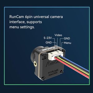 RunCam Robin 3 FPV Caméra pour RC Drone Micro Drone Caméra 1200TVL FOV150 ° Grand Angle 5.3g Télécommande pour FPV Drone Voiture Avion Racing - Product Image 6