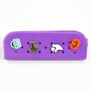 Vente en gros de trousses à crayons multifonctionnelles à fermeture éclair, imprimées en sérigraphie, modernes, créatives, DIY, Halloween, pour les écoles et les bureaux - Product Image 1