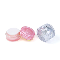 Pot à vernis à ongles double couche 5g, mini-récipient vide en plastique pour gel UV, pot à gel pour nail art avec bouchon