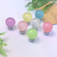 En vrac 100 Pcs/Lot nouveau mignon ampoule lumineuse résine Cabochons lueur dans l'obscurité maison de poupée jouer jouets pour bricolage accessoires décor à la maison