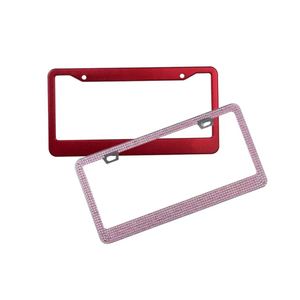 Custom Bling <b>Frames</b> Sparkly Diamond Cover Car Glitter <b>License</b> Plate <b>Frame</b> Holder - Product Image 1