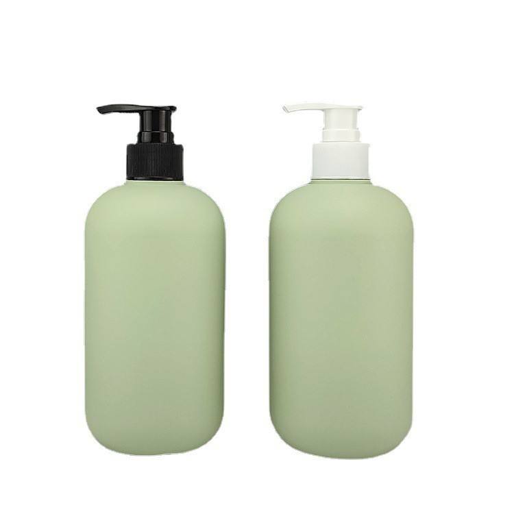 Wholesale lotion dish soap hand wash hanging shower gel bottles shampoo pet empty cosmetic pump black 500ml plastic bottle