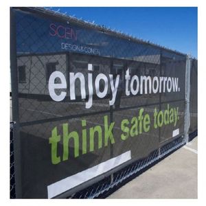 พิมพ์ดิจิทัล สีสันสดใส คุณภาพสูง ขนาดใดก็ได้ ป้ายโพลีเอสเตอร์ตาข่ายสำหรับโฆษณากลางแจ้ง พร้อมพิมพ์โลโก้ - Product Image 5