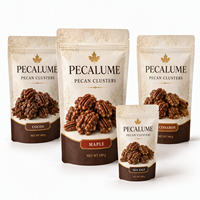Sachet Mylar OEM pour BBQ et cacahuètes, mat, refermable avec fermeture éclair, qualité alimentaire, emballage alimentaire, pochette verticale