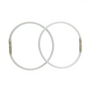 Yiwang พวงกุญแจลวดสแตนเลสพวงกุญแจล็อคลวดดีไซน์ใหม่สวยงาม - Product Image 2