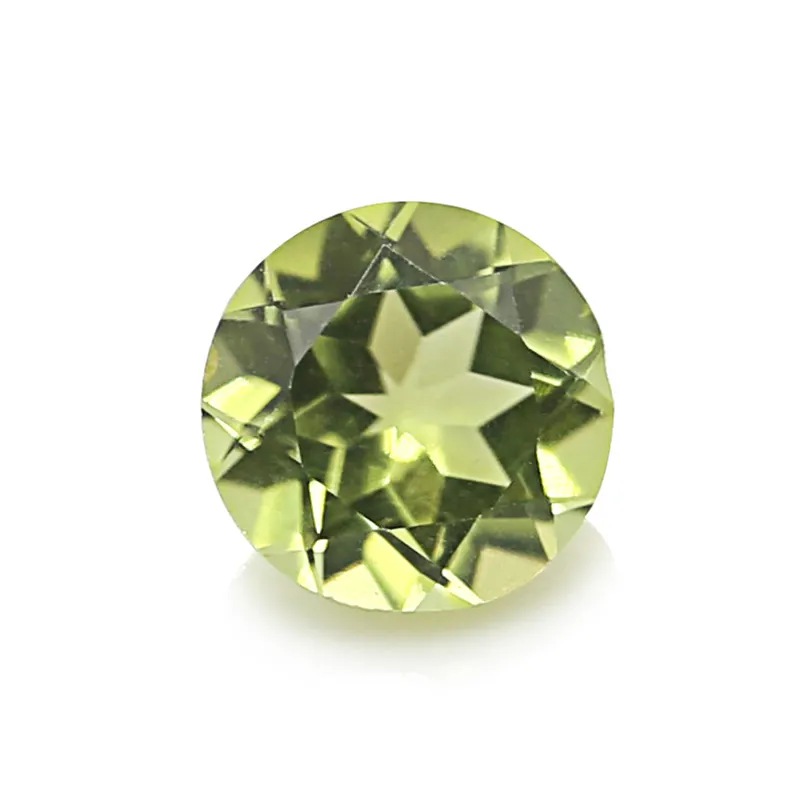 ขายส่งจีนพลอยที่มีคุณภาพสูงรอบรูปร่างหลวมธรรมชาติ Peridot หิน