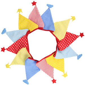 DAMAI nouveau Triangle banderoles bannière 12 pièces coton <span class=keywords><strong>tissu</strong></span> drapeaux <span class=keywords><strong>fanion</strong></span> guirlandes pour fête d'anniversaire mariage bébé douche thé fête - Product Image 5