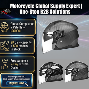 Casques de moto en fibre de carbone à grille géométrique, finition mate, pour toutes les saisons, protection solaire épaisse, équipement de protection, casques de sport - Product Image 1