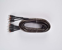 Câble audio RCA d'interconnexion stéréo mâle à mâle en cuivre OFC électrique JLD personnalisé pour subwoofer