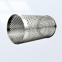 Cylindre perforé en acier inoxydable 304, filtre perforé pour l'interception des impuretés, structure de support, écran en maille sur mesure